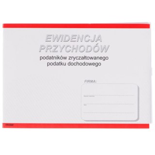 Druk offsetowy ewidencja przychodów podatków zryczałtownych A5 A5 18k. Stolgraf (P2)