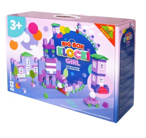 Klocki plastikowe w pudełku Bączek (KL-202D 2209)