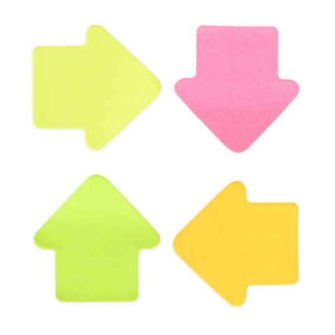 Notes samoprzylepny (karteczki) strzałki 4kol 4x20 mix 80k [mm:] 35x35 Strigo (SSN034)