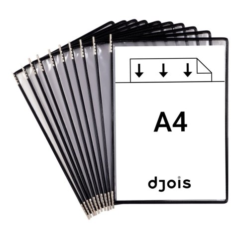 Panele prezentacyjne Tarifold A4 10 sztuk kolor czarny