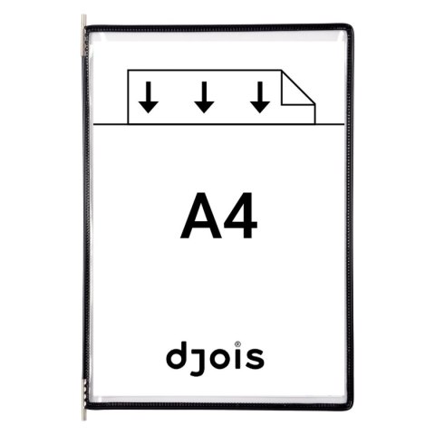 Panele prezentacyjne Tarifold A4 10 sztuk kolor czarny