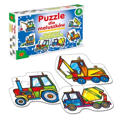 Puzzle MASZYNY BUDOWLANE DLA MALUCHÓW 27 el. Alexander (5906018005417)