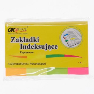 Zakładki indeksujące 160k [mm:] 20x50 Okoffice (SDM-105)