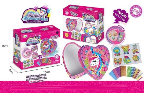 Zestaw kreatywny dla dzieci mozaika diamentowa, haft, z pudełeczkiem, 595 części Adar (577022)