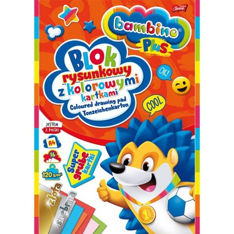 Blok rysunkowy Bambino A4 kolorowy 100g 16k [mm:] 210x297 Unipap
