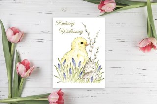 Kartka składana Wielkanoc Kurczaczek B6 Henry (5907465667098)