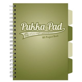 Kołozeszyt (kołonotatnik) OLIVE GREEN B5 B5 B5 krata Pukka (3105)