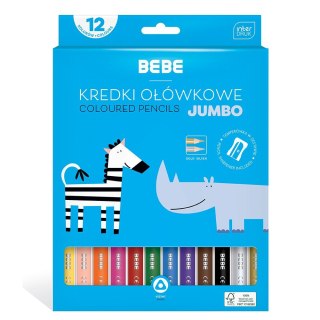 Kredki ołówkowe BB KIDS 12 kol JUMBO 5902277326669 12 kol. Bebe (FSC100%)