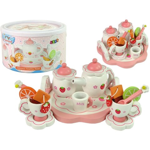 Naczynia zestaw do herbaty drewniany Lean (10181)