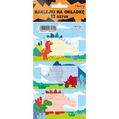 Naklejka na zeszyt Dinozaury Henry (5905701481699)