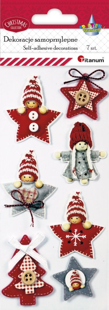 Naklejki świąteczne Craft-Fun Series Boże Narodzenie Titanum (19XQ18-45)