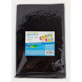 Ozdoba filcowa 20x30x5szt brąz 20x30 Craft with Fun (439312)