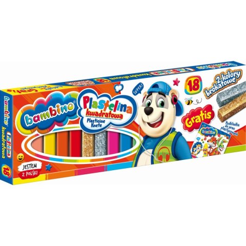 Plastelina 18 kol. BAMBINO mix St.Majewski