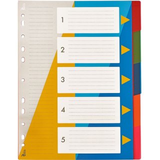 Przekładka numeryczna numeryczne A4 mix 5k 1-5 Tetis (BP630-5)