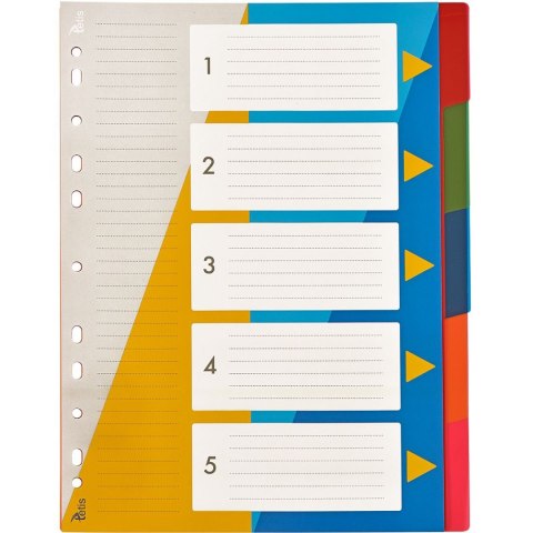 Przekładka numeryczna numeryczne A4 mix 5k 1-5 Tetis (BP630-5)