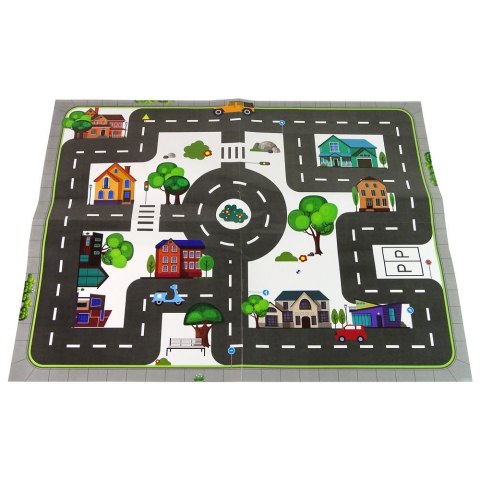 Samochód Zestaw Autka Sygnalizacja Świetlna Znaki Drogowe Światła Lean (13628)