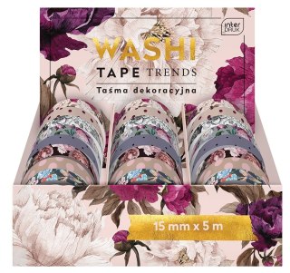 Taśma ozdobna TAŚMA DEKORACYJNA TRENDS 15x5 [mm x m] mix Interdruk (5902277323903)