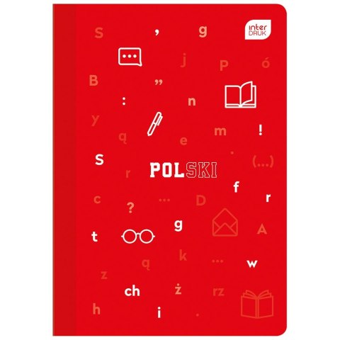 Zeszyt tematyczny Język polski A5 60k. 70g linia Interdruk