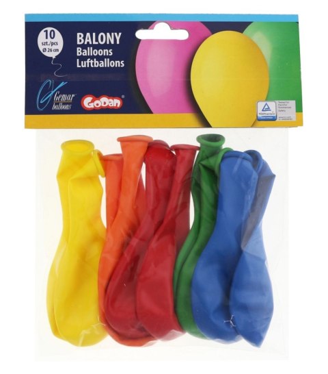 Balon gumowy PASTEL 10 mix 260mm Godan (G90/P10)