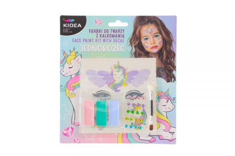 Farba do malowania twarzy Unicorn Kidea (FDTDKUKA)