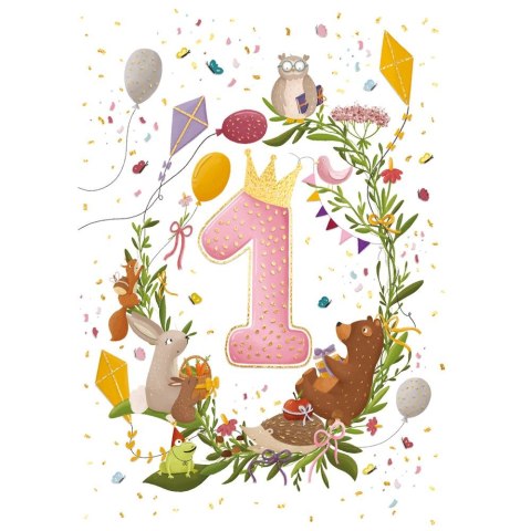 Kartka składana Karnet A5 ROCZEK RÓŻOWY A5 Henry (5907465664301)