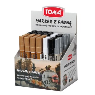 Marker specjalistyczny Toma do renowacji napisów na nagrobkach (TO-448)