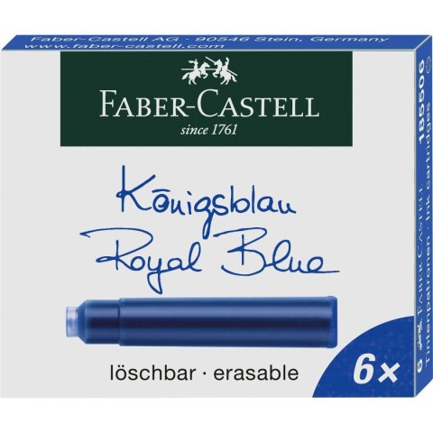 Naboje krótkie niebieski ciemny Faber Castell (185506)