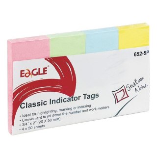 Notes samoprzylepny (karteczki) mix pastelowy 50k [mm:] 200x500 Eagle (652-5P)