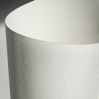 Papier ozdobny (wizytówkowy) brokatowy A4 biały 210g Galeria Papieru (208101)