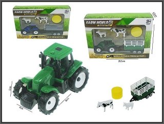 Traktor 16cm z akcesoriami Hipo (H13606)