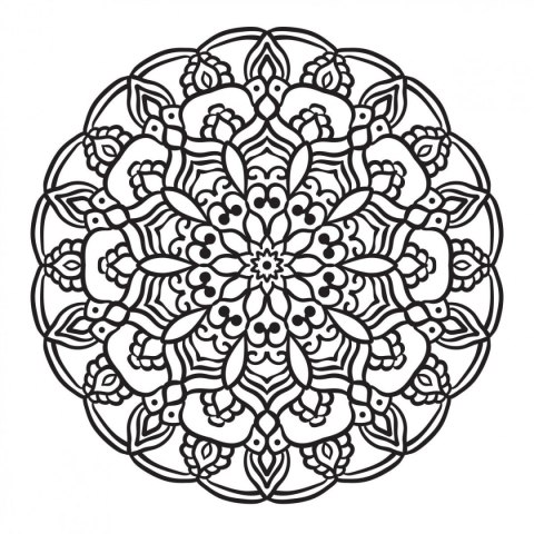 Kolorowanka Mandale.