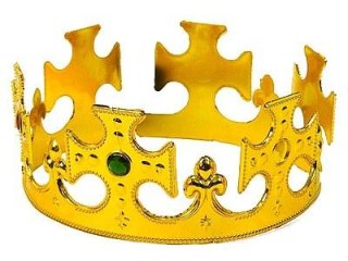 Korona z zapięciem, dł.60cm, wys.8cm, złota Adar (207011)