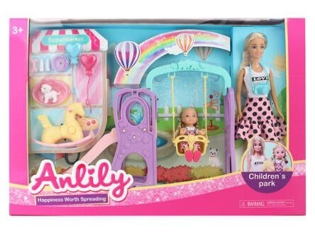 Lalka Anlily z córką na placu zabaw [mm:] 290 Icom (7132111)