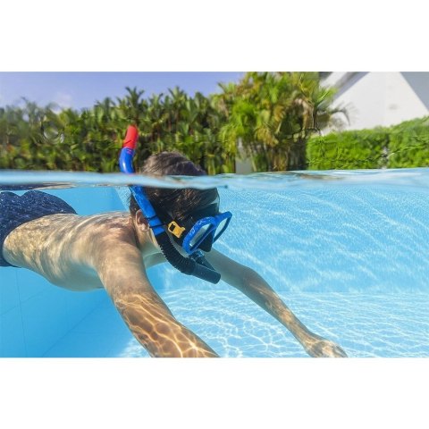 Maska pływacka Zestaw do Nurkowania Maska z Rurką Niebieski Best Way (16233)