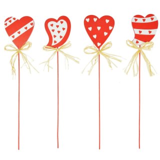 Ozdoba na piku drewniane serce Arpex (WA7903)