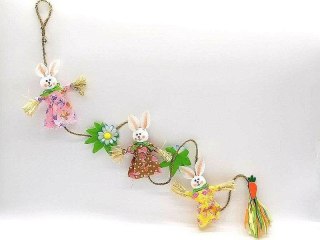 Ozdoba wielkanocna zawieszka zające 130cm Adar (236660)