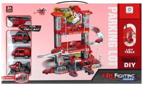 Parking samochodowy Straż pożarna z akcesoriami metalowy Mega Creative (569339)