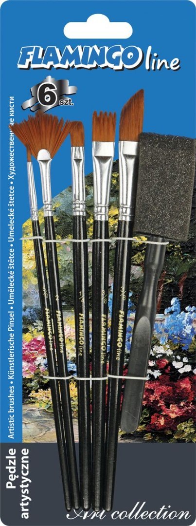 Pędzel Art Collection zestaw 6 szt. Flamingo Line (PA-10)