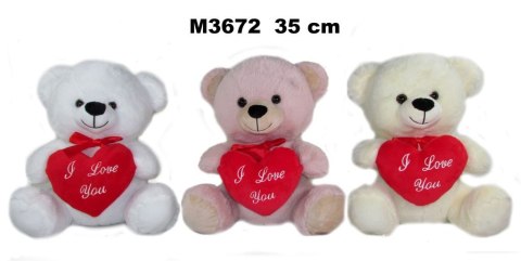 Pluszak miś z sercem 3 kolory [mm:] 350 Sun-Day (162076)