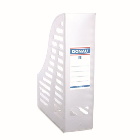 Pojemnik na dokumenty pionowy A4 przezroczysty poliester [mm:] 85x245x 315 Donau (7464001PL-09)