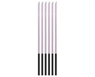 Świeczka urodzinowa Magiczny Płomień, liliowe, 3x3x150mm, 6 szt. Godan (7C-SMPL)