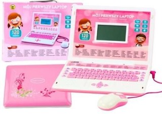 Zabawka edukacyjna Laptop interaktywny 60 funkcji różowy Lean (20106)