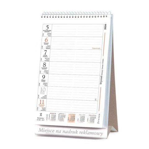 Kalendarz biurkowy biurkowe 135mm x 240mm Lucrum (BF02)