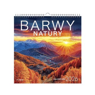 Kalendarz ścienny BARWY NATURY 33x33 330mm x 330mm Press