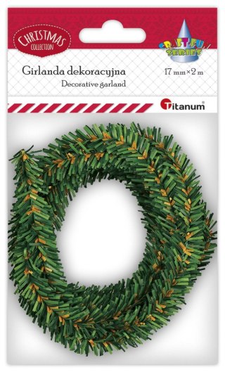 Ozdoba świąteczna Craft-Fun Series Girlanda zielona Titanum (BJ25042706)
