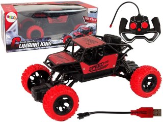 Samochód Zdalnie Sterowane Terenowe R/C 1:18 Czerwone Lean (15153)