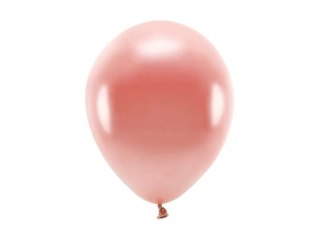 Balon gumowy metalizowane, różowe złoto różowy 260mm Partydeco (ECO26M-019R-10)
