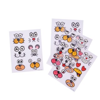 Dekoracja jajek Śmieszne tatuaże na pisanki (24 szt.) Arpex (SW1923)