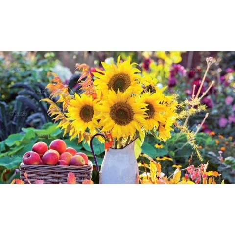 Kalendarz ścienny notatnikowy 2024 KOMPOZYCJA KWIATOWE 220mm x 490mm Lucrum (WN02)