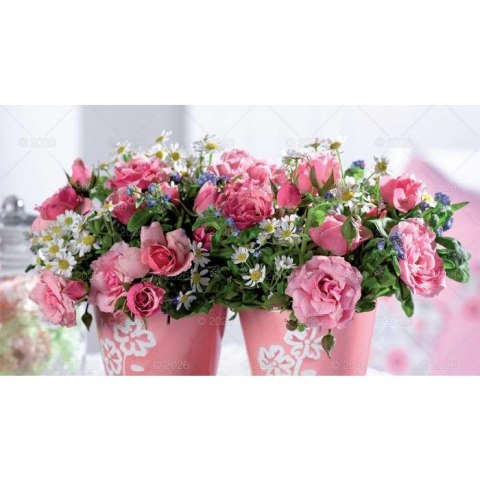 Kalendarz ścienny notatnikowy 2024 KOMPOZYCJA KWIATOWE 220mm x 490mm Lucrum (WN02)